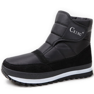 Men's boots waterproof plush slip-resistant 39-45