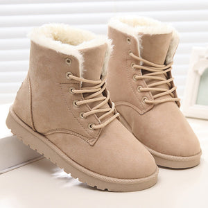 Women Boots 2018 New Winter Boot Suede Women Ankle Boots